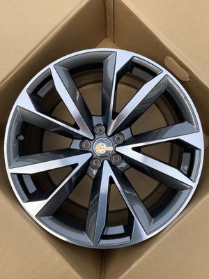 Audi Q7 ET31 66.5 Hole 21 Inch Black Alloy Wheels , Cast Aluminum 21 Inch Wheels 5x112